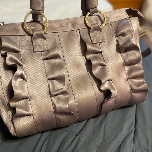 Gently Used RARE color Harvey’s Lola Satchel in Champagne - Picture 3 of 6